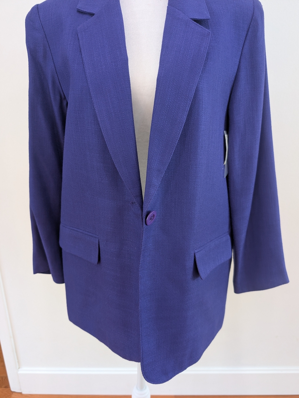 Worthington Royal Purple Single-Button Blazer